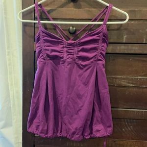 EUC Lululemon purple workout tank size 4